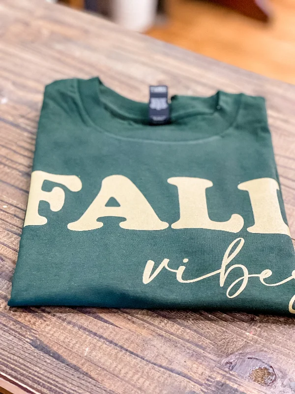 Women's Fitted T-Shirts-Fall Vibes Graphic Tshirt