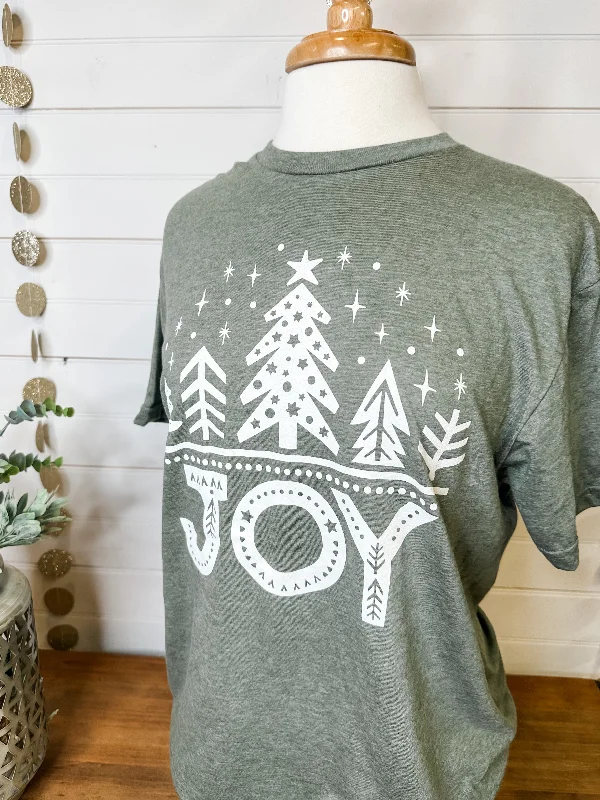 Women's Tank T-Shirts-Christmas Joy Graphic Tee