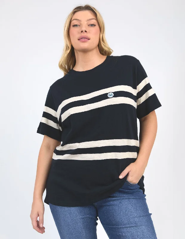 Women's Off Shoulder T-Shirts-Elm Allegra S/S Tee