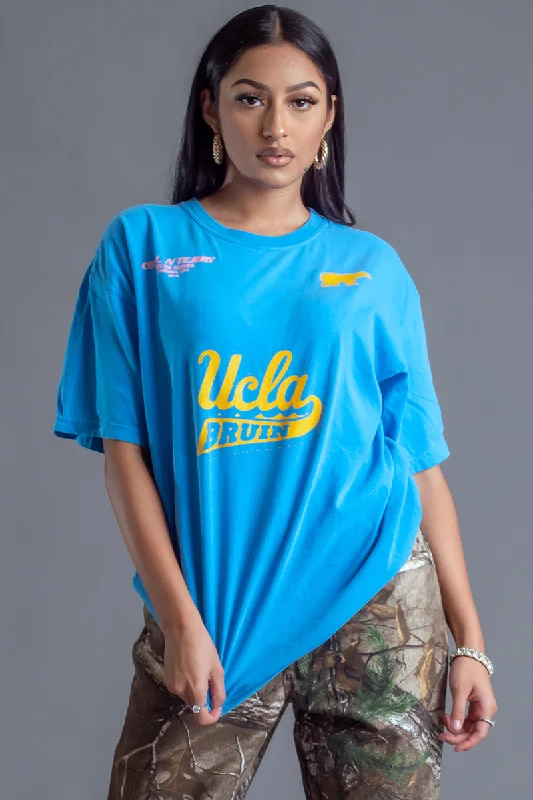 Women's Short Sleeve T-Shirts-BLUE TEAM BRUINS TEE