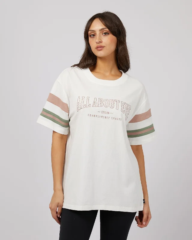 Women's Sequin T-Shirts-All About Eve Boston Panel Tee