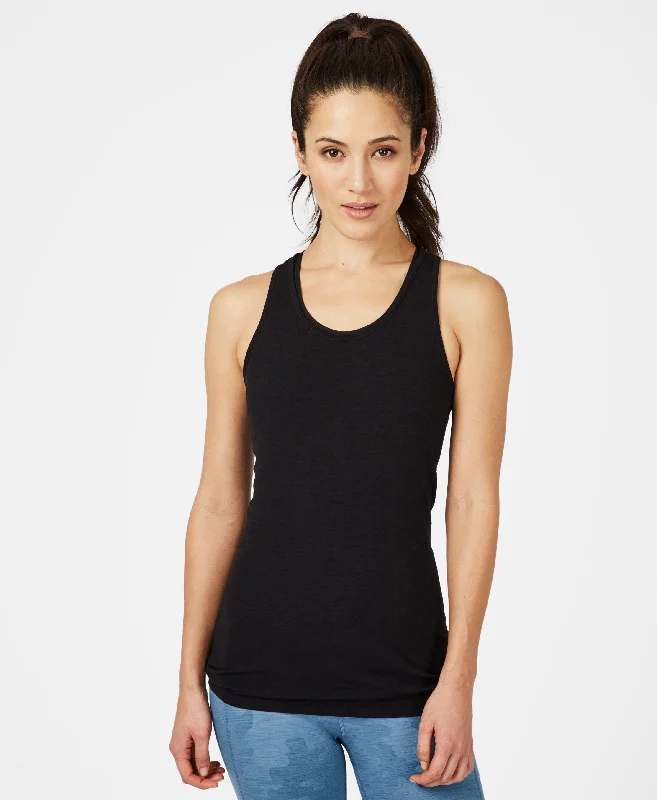 Women's Animal Graphic T-Shirts-Athlete Seamless Workout Vest Sb5353 Black