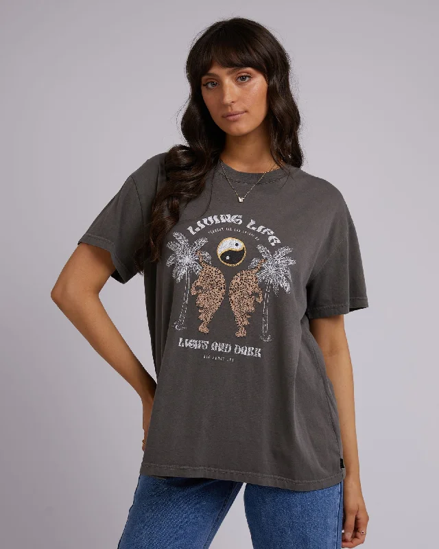 Women's Peplum T-Shirts-All About Eve Living Life Tee