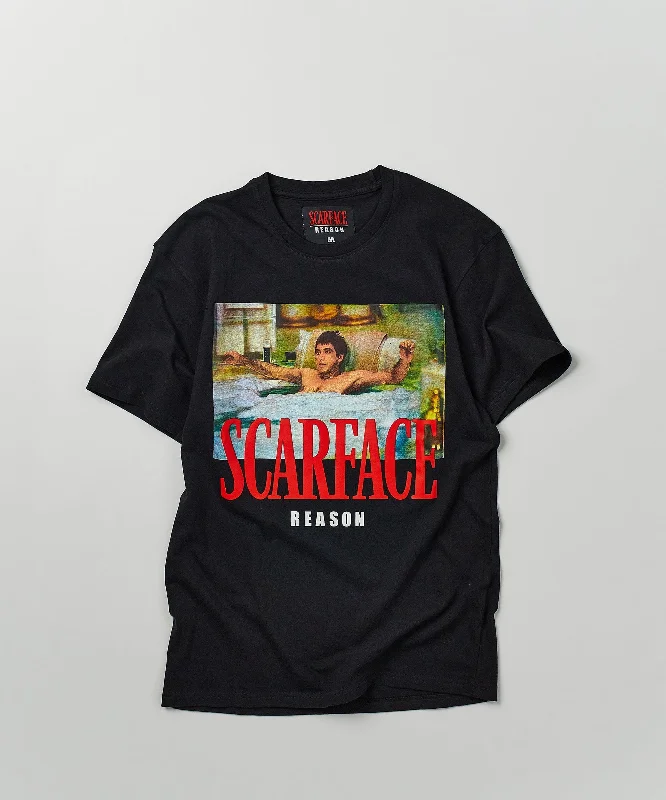 Women's Cinched Waist T-Shirts-Scarface™ Tony Short Sleeve Tee - Black