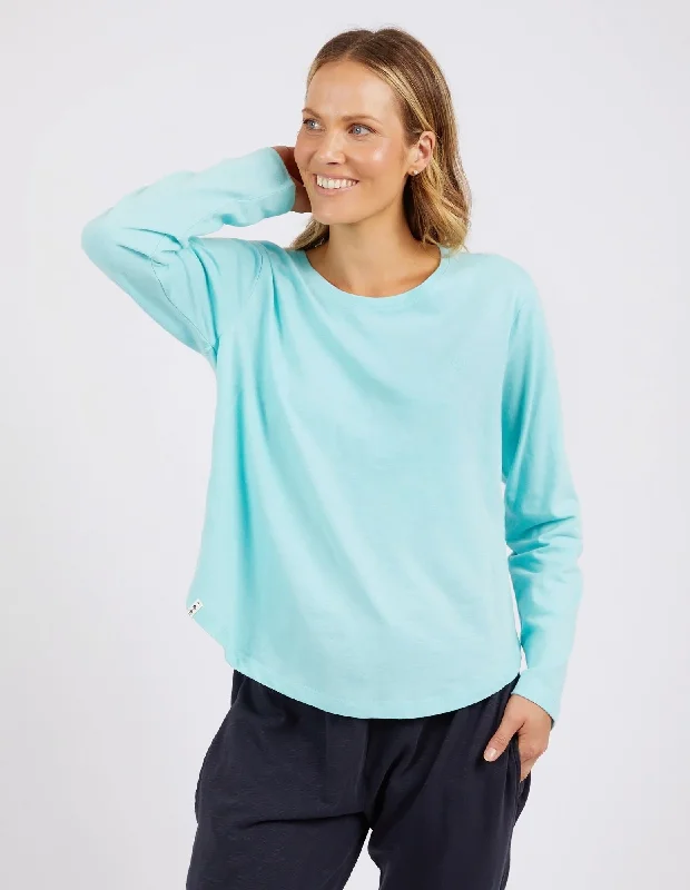 Women's Twist Knot T-Shirts-Elm Everyday L/S Tee