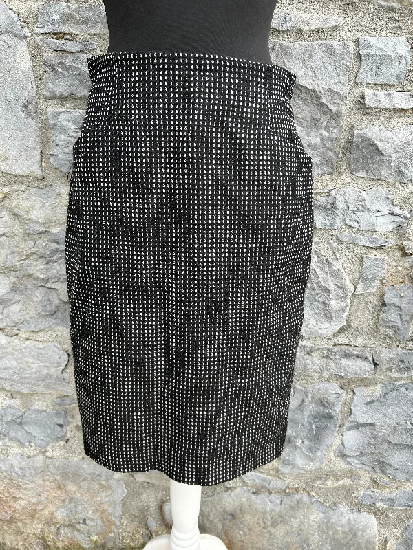 Women's Double Layer Skirts-90s dotty black skirt uk 10-12