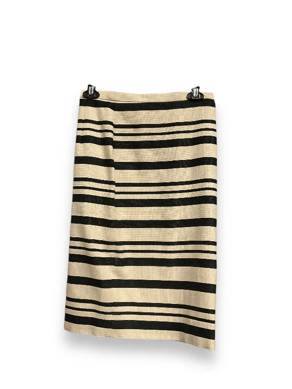 Women's Boho Skirts-Skirt Midi By J. Crew In Striped Pattern, Size: Xxs