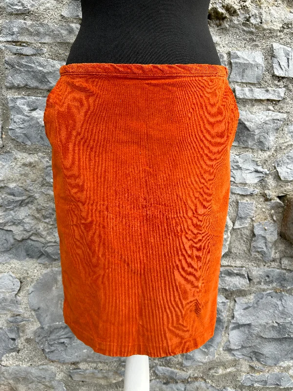 Women's Geometric Skirts-Rusty velvet skirt uk 10