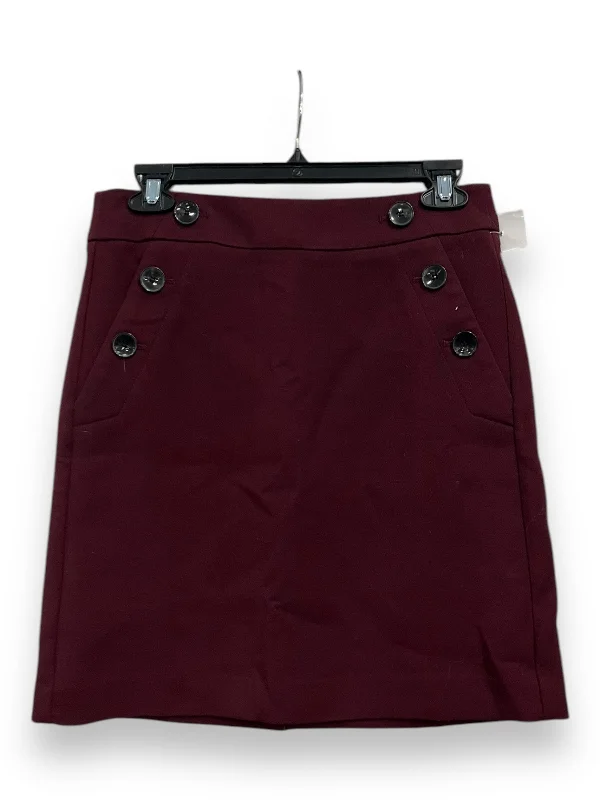 Women's Pencil Skirts-Skirt Mini & Short By Ann Taylor In Purple, Size: Xs