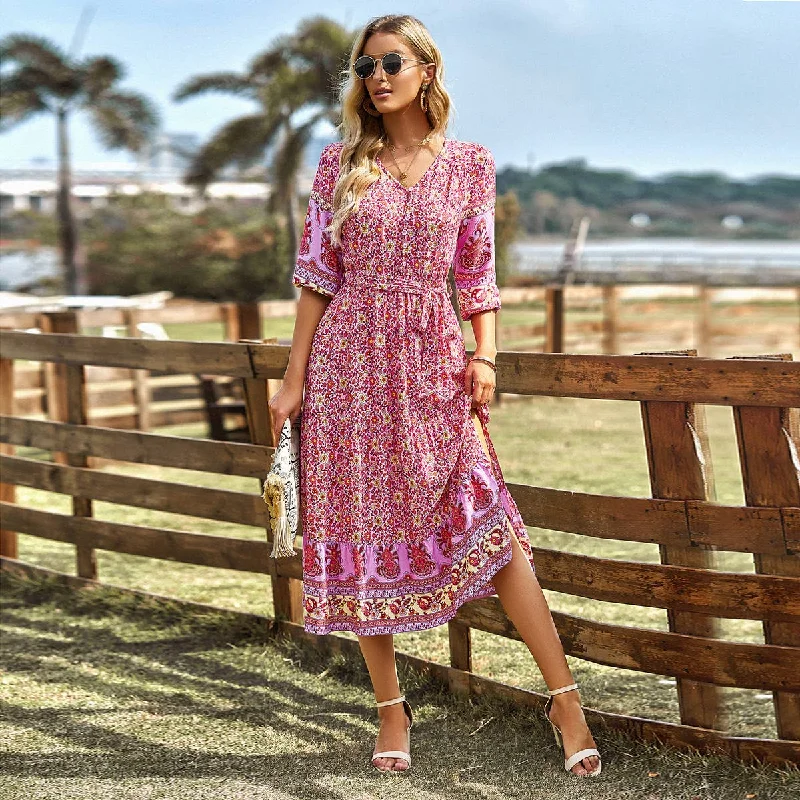 BOHEMIAN GETAWAY DRESS_CWDMD1848