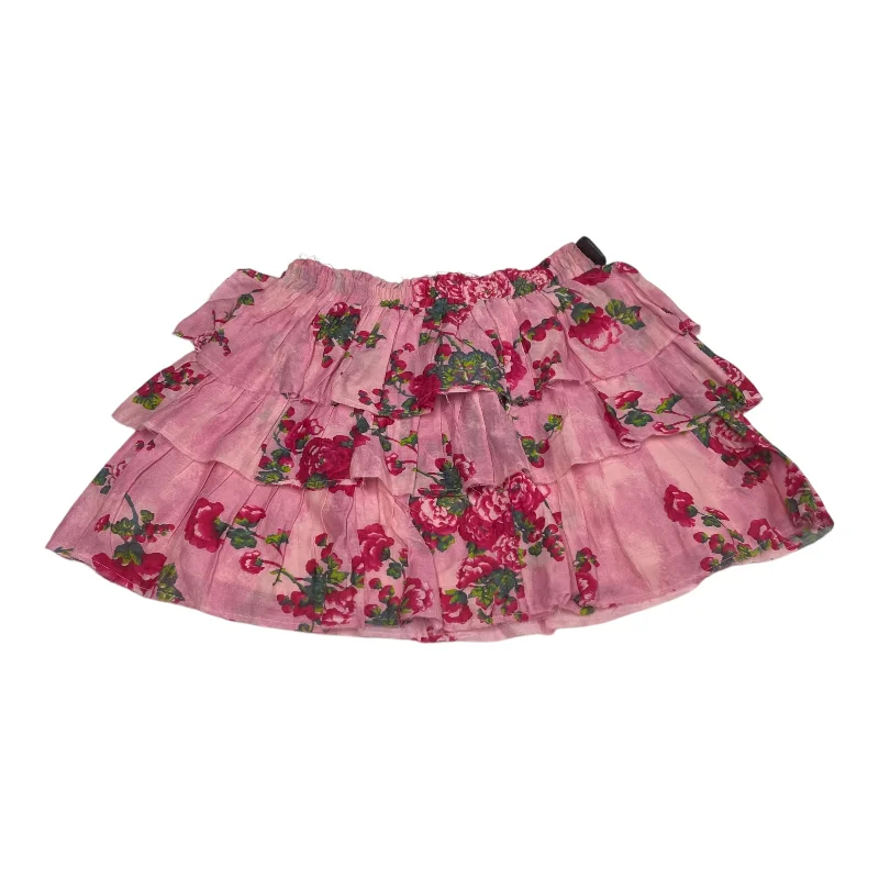 Women's Layered Skirts-Skirt Mini & Short By LoveShackFancy In Pink, Size: M