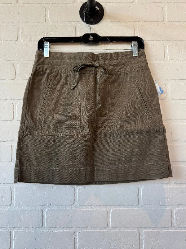 Women's Zip-Up Denim Skirts-Skirt Mini & Short By J. Crew In Brown, Size: 0