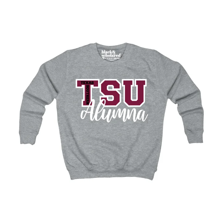 Women's Art Print Sweatshirts-Texas Southern University TSU Alumna Sweatshirt