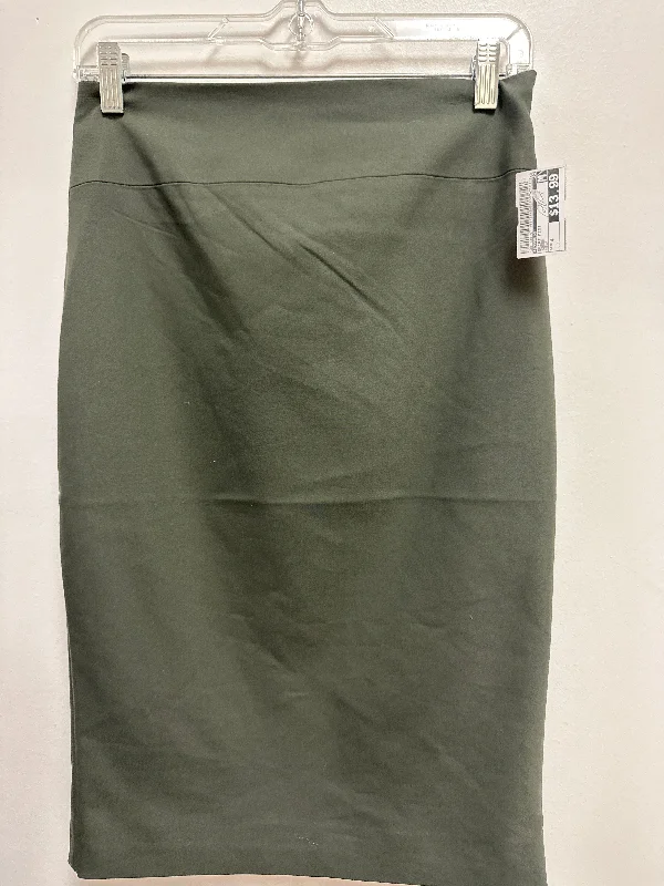 Women's Thermal Pleated Skirts-Skirt Midi By Express In Green, Size: 4