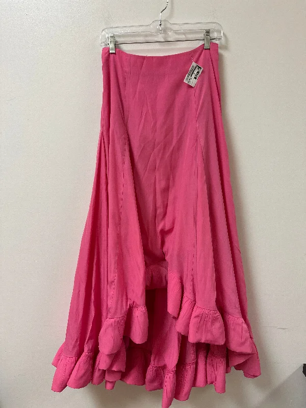 Women's Thermal Denim Skirts-Skirt Maxi By Mare Mare In Pink, Size: 4