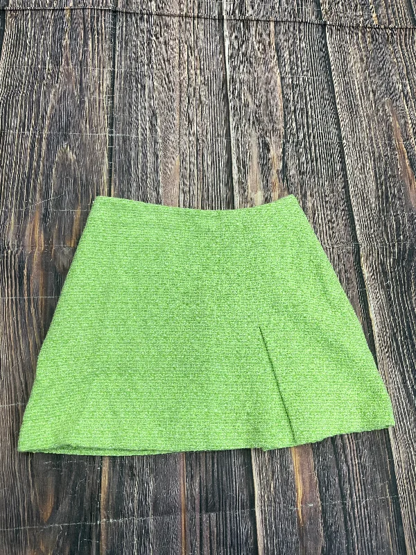 Women's Fleece Ruffle Skirts-Skirt Mini & Short By Zara In Green, Size: Xs