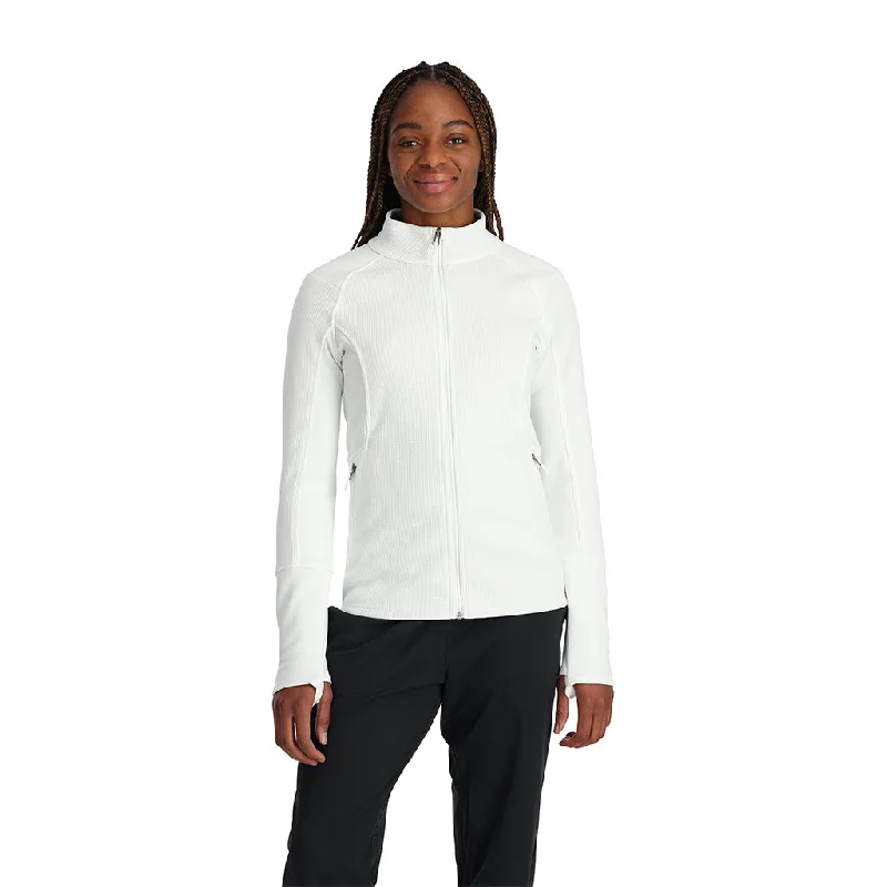 Women's Low-Waisted Pencil Pullovers-Womens Bandita Full Zip - White