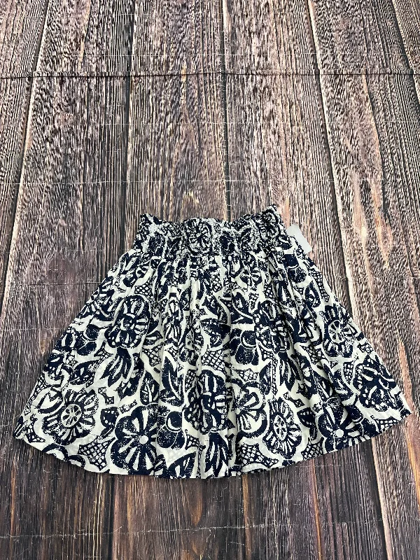 Women's Silk Ruffle Skirts-Skirt Mini & Short By Banana Republic In Blue, Size: S