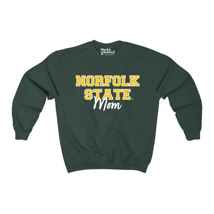 Women's Studded Sweatshirts-Norfolk State Mom Sweatshirt