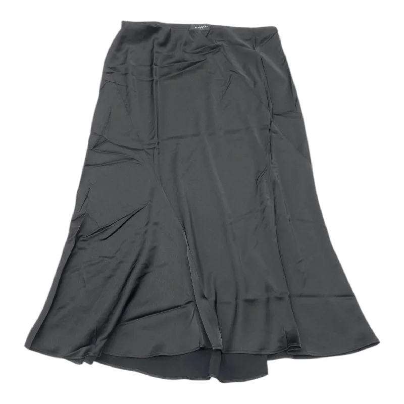 Women's Satin Ruffle Skirts-Skirt Maxi By Banana Republic In Black, Size: M