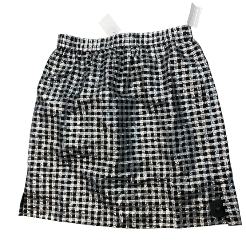 Women's Tulle A-Line Skirts-Skirt Mini & Short By J. Crew In Black & White, Size: S