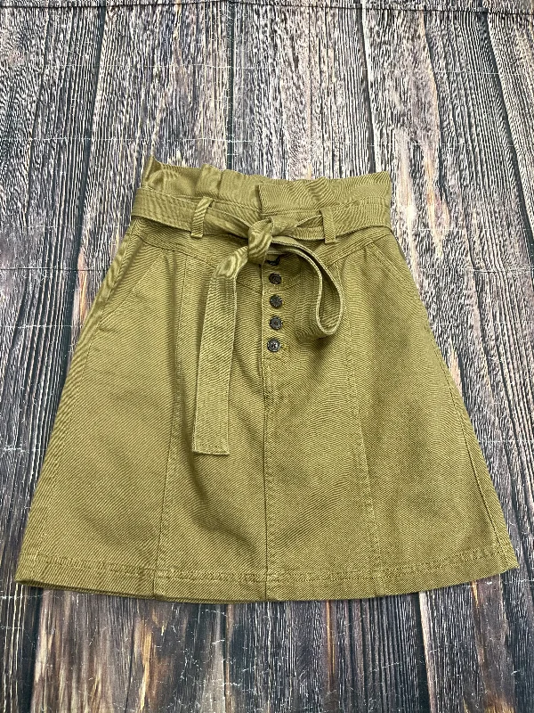 Women's Waterproof Floral Skirts-Skirt Mini & Short By Banana Republic In Tan, Size: Xs