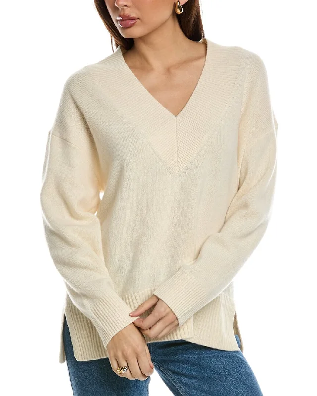 Women's Resort Pullovers-Reiss Seren Oversized Wool & Cashmere-Blend Sweater