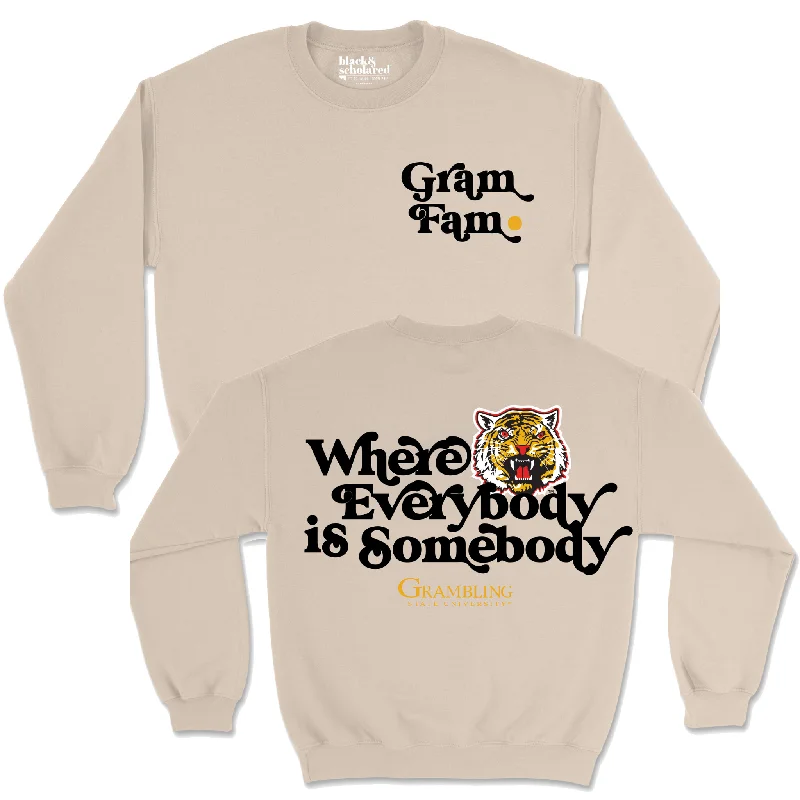 Women's Turtleneck Sweatshirts-GramFam™ Where Everybody is Somebody Sweatshirt