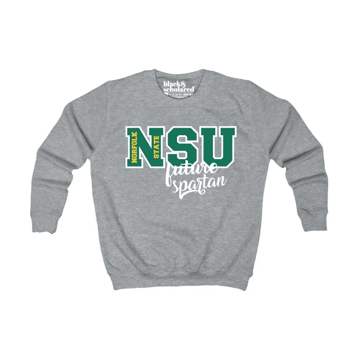 Women's Stylish Sweatshirts-Norfolk State University (NSU) Future Spartan Sweatshirt (Youth and Adult Sizes)