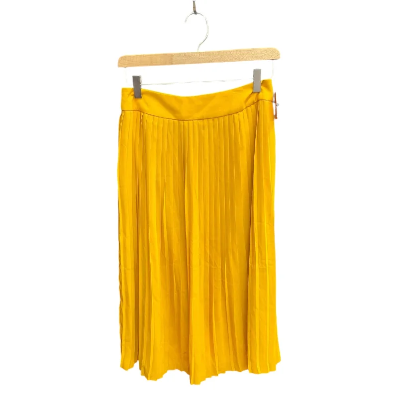 Women's Flared Skirts-Skirt Midi By J. Crew In Yellow, Size: Xs