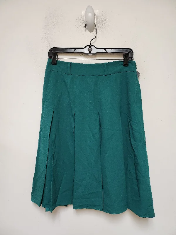 Women's Shimmer A-Line Skirts-Skirt Midi By Ann Taylor In Green, Size: 4p