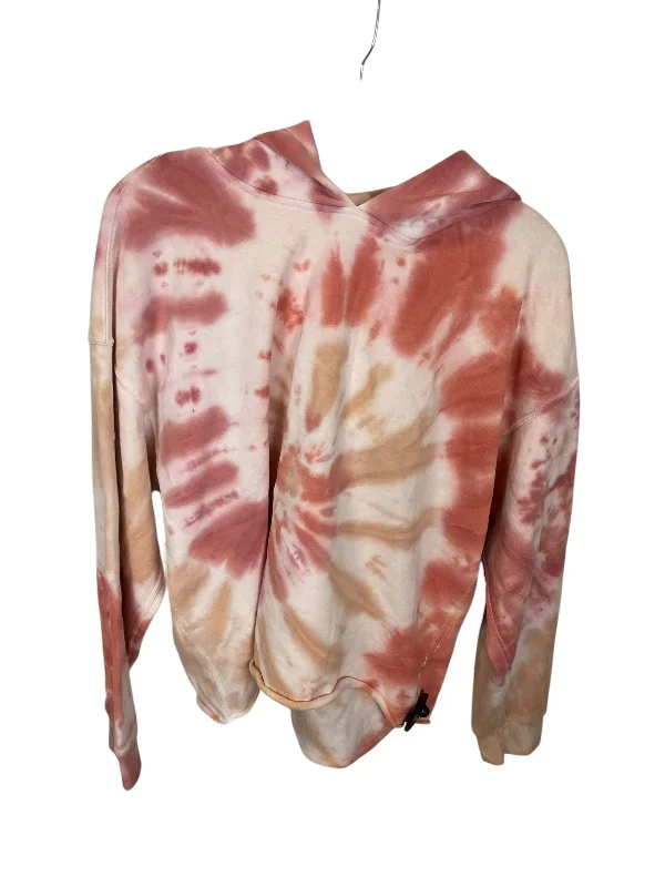 Women's Crewneck Sweatshirts-Sweatshirt Hoodie By Abercrombie And Fitch In Tie Dye Print, Size: L