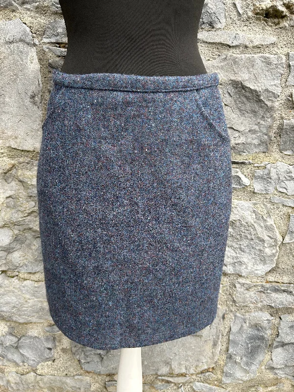 Women's Formal Skirts-90s slate tweed skirt uk 10-12