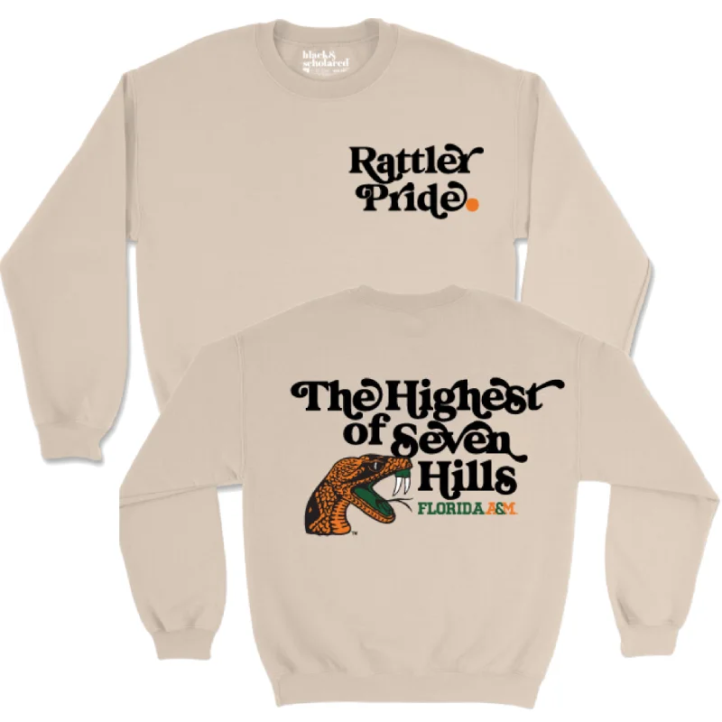 Women's Yoga Sweatshirts-FAMU™ Rattler Pride Highest of Seven Hills Sweatshirt