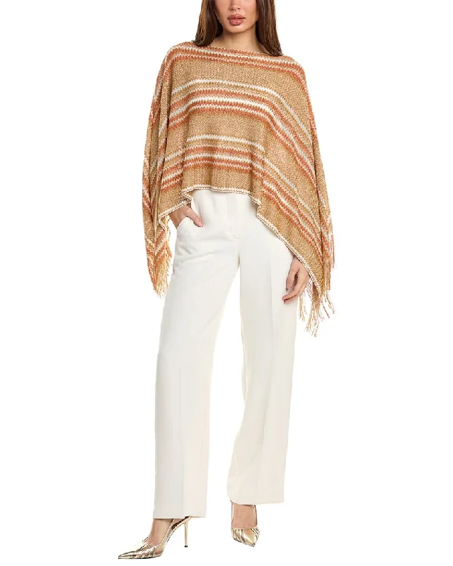 Women's Front-Open Pullovers-Missoni Poncho