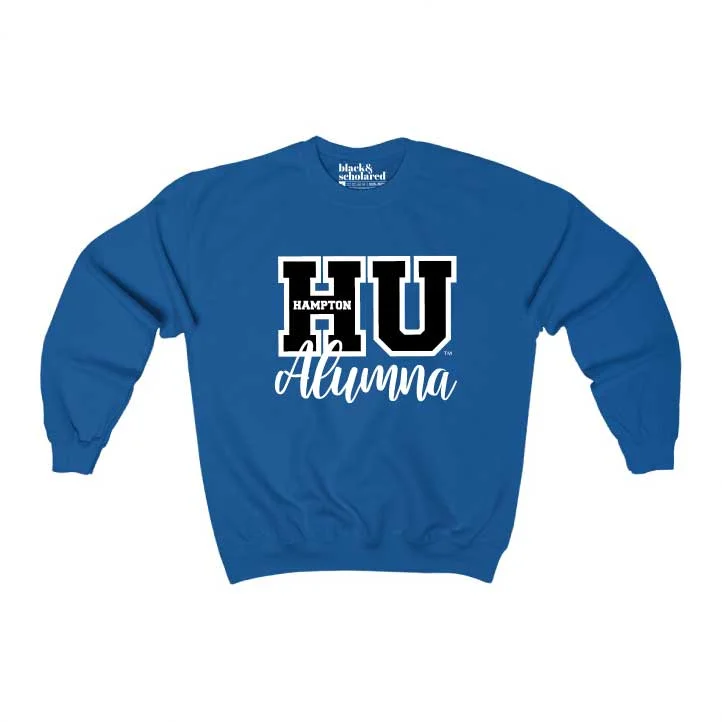 Women's Solid Color Sweatshirts-Hampton University™ HU Alumna Sweatshirt