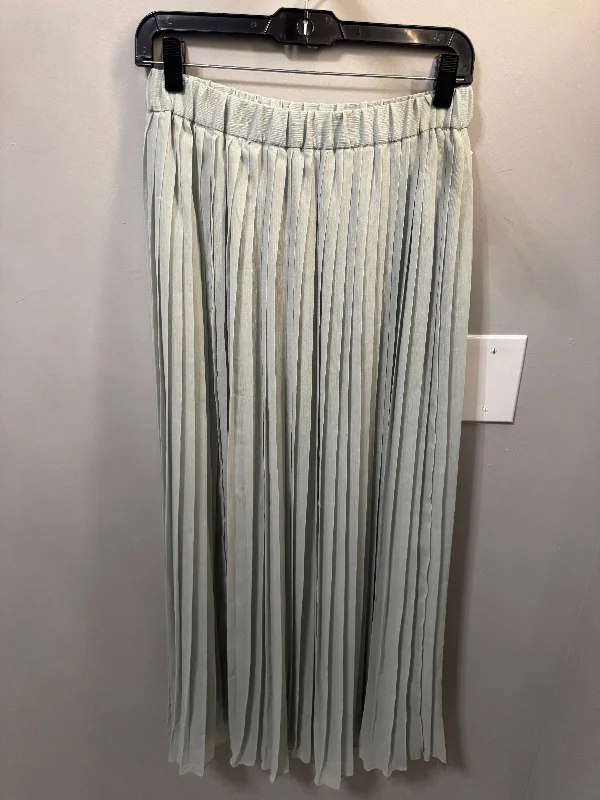 Women's Bohemian Skirts-Skirt Maxi By H&m In Green, Size: S