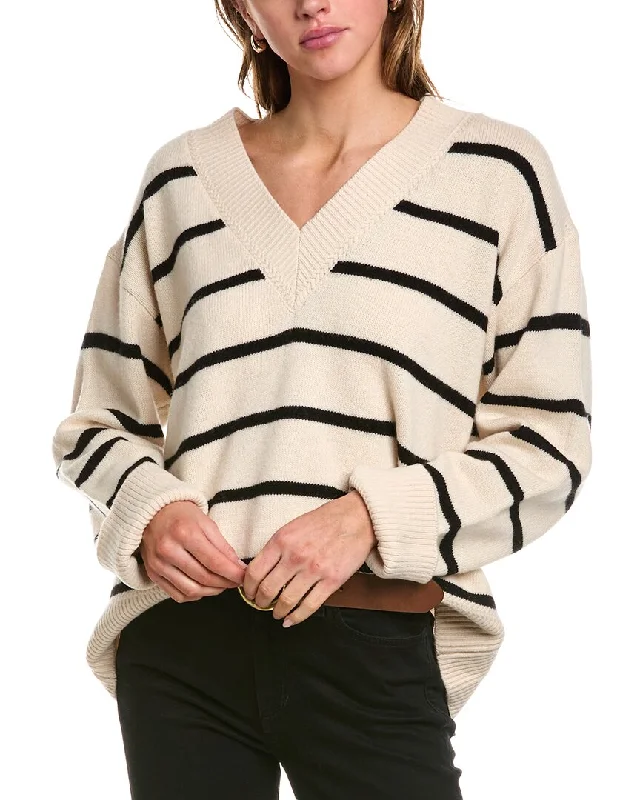 Women's Shimmer A-Line Pullovers-Femme Society Wool Sweater