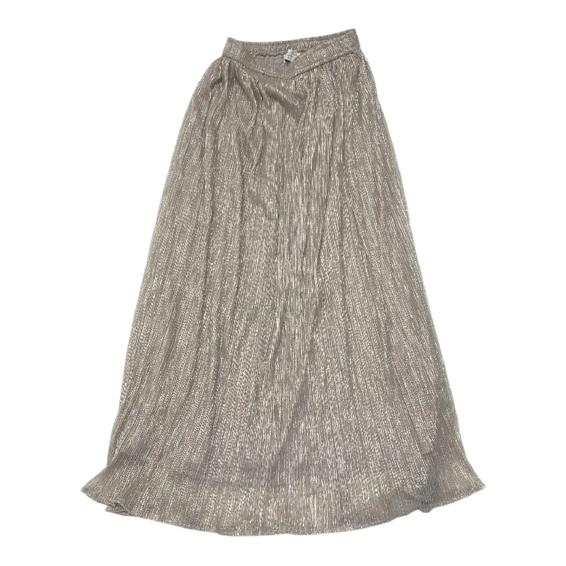 Women's High-Waisted Ruffle Skirts-Skirt Maxi By Dress Forum In Silver, Size: S