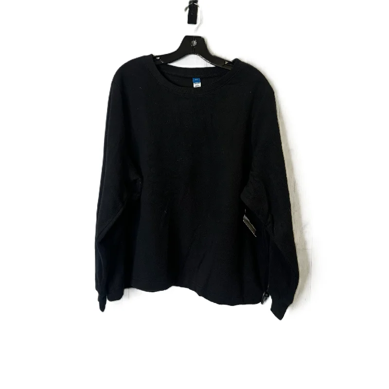 Women's Couture Sweatshirts-Sweatshirt Crewneck By Old Navy In Black, Size: Xxl