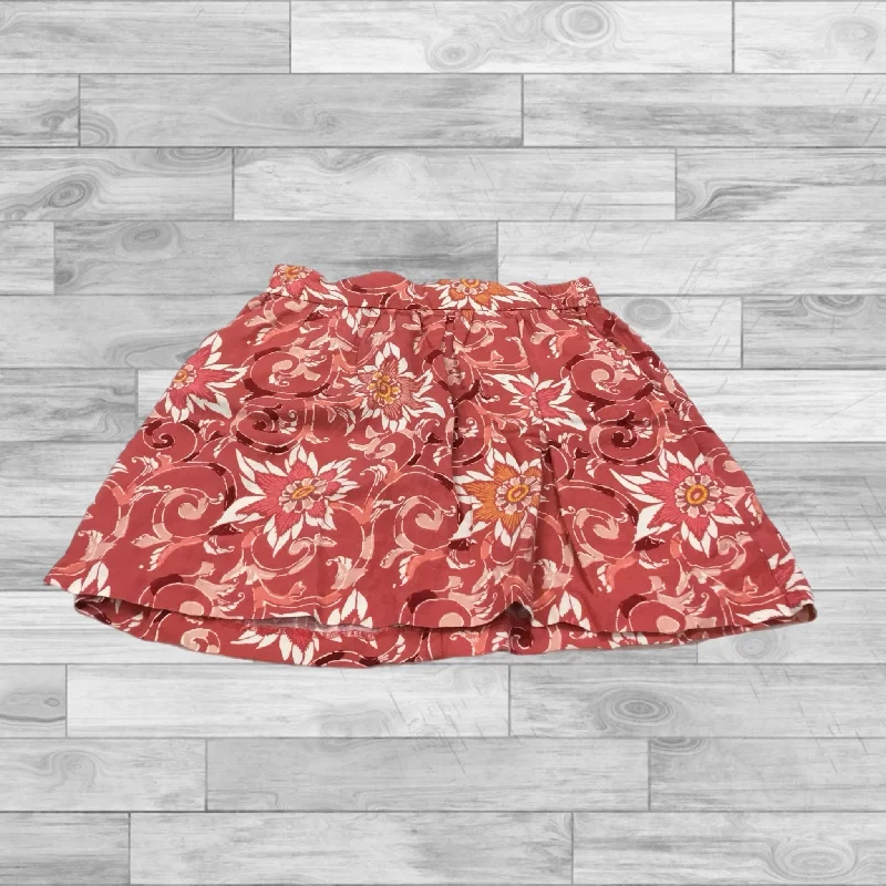 Women's Holiday Skirts-Skirt Mini & Short By Loft In Floral Print, Size: S