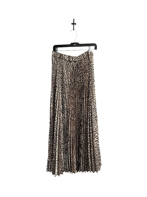 Women's Button-Front Ruffle Skirts-Skirt Maxi By Chicos In Animal Print, Size: 6