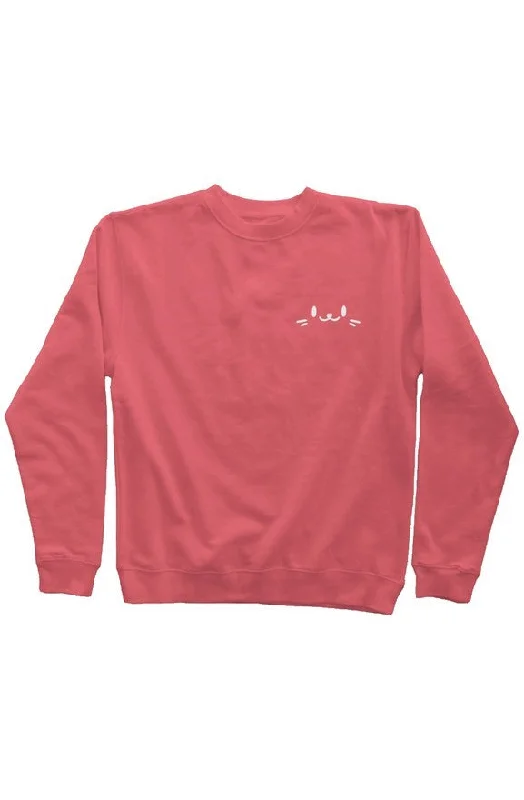 Women's Burnout Sweatshirts-Sweatshirt - Pink