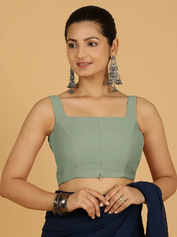 Nirma x Rozaana |  Saree Blouse in Mint Green