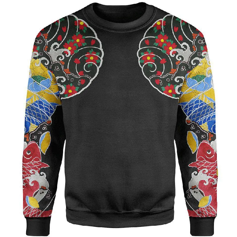 Women's Sleep Pullovers-Irezumi Sweater