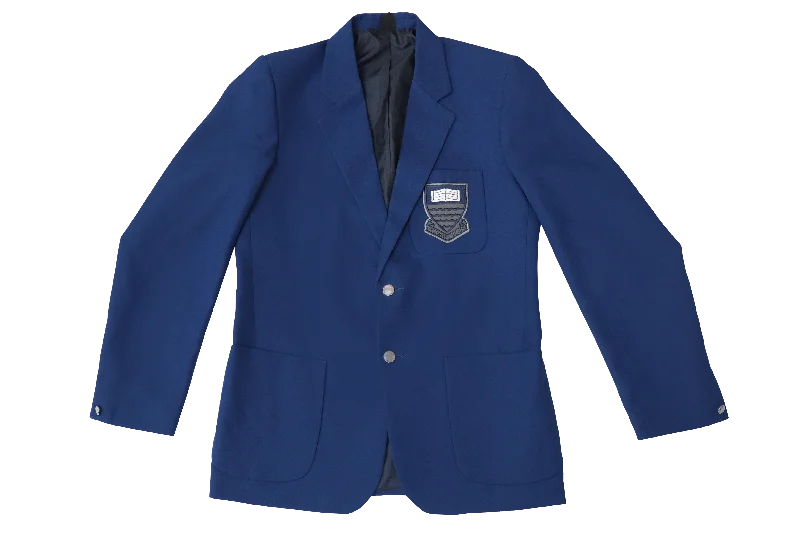 Women's Durable Blazers-Gents Emb Blazer - Grosvenor Boys High - Royal