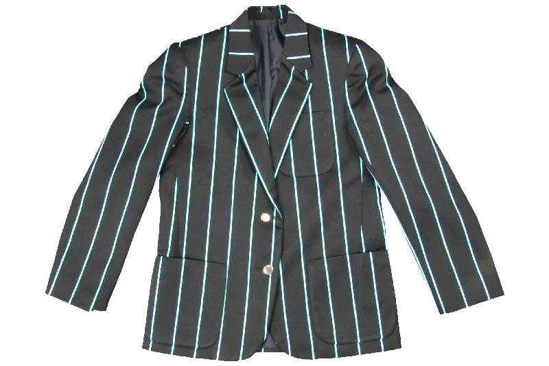 Women's Heavyweight Blazers-Ladies Striped Blazer - Ridgepark