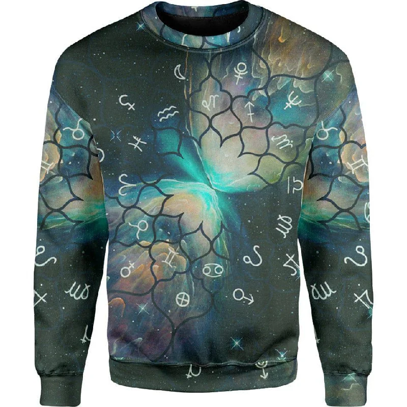 Women's Double Layer Pullovers-Nebula Sweater