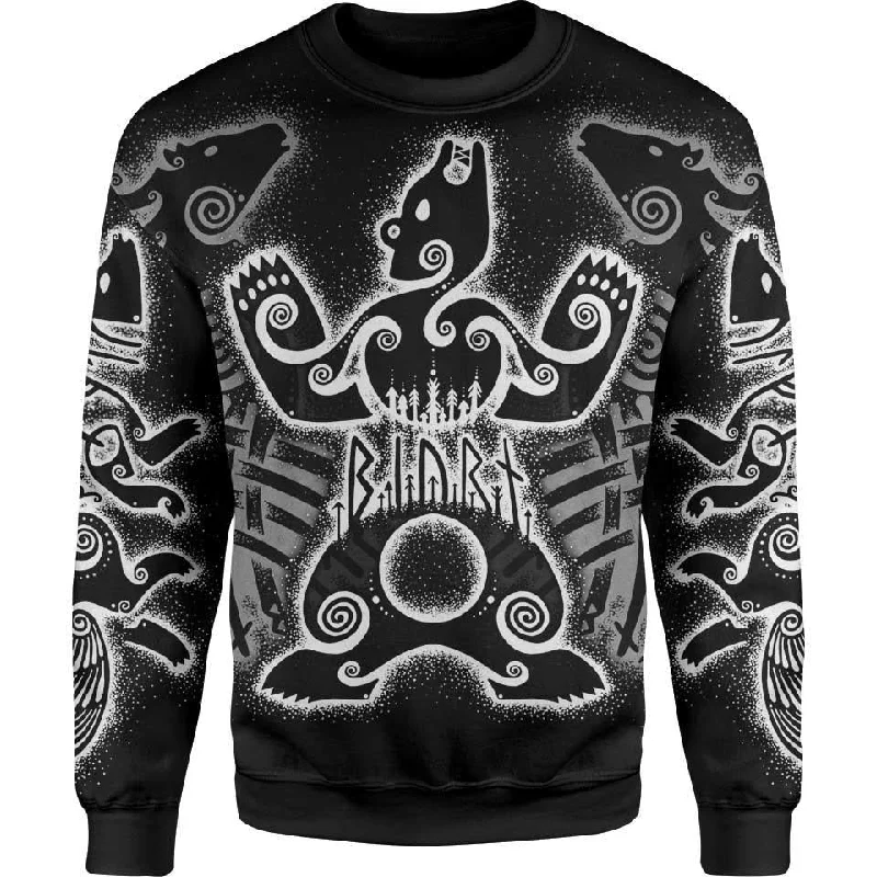 Women's Geometric Pullovers-Norse Beasts Sweater