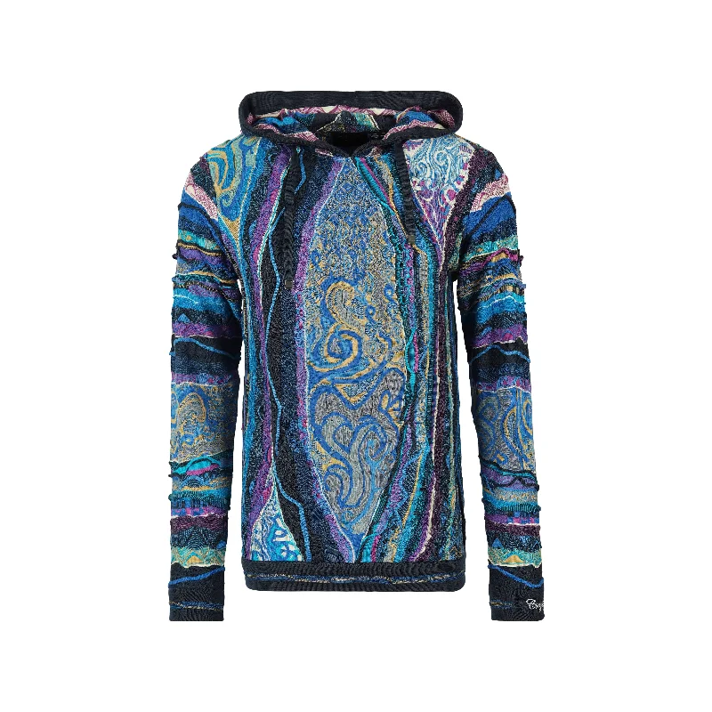 Women's Satin Ruffle Pullovers-COOGI Classic Blues Pullover Hoody